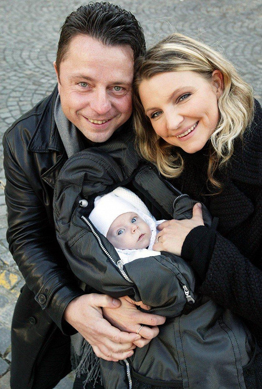 Petr Muk s manželkou a dcerou (2007)