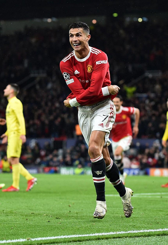 Cristiano Ronaldo oslavil svůj 178. zápas v Lize mistrů gólem. 