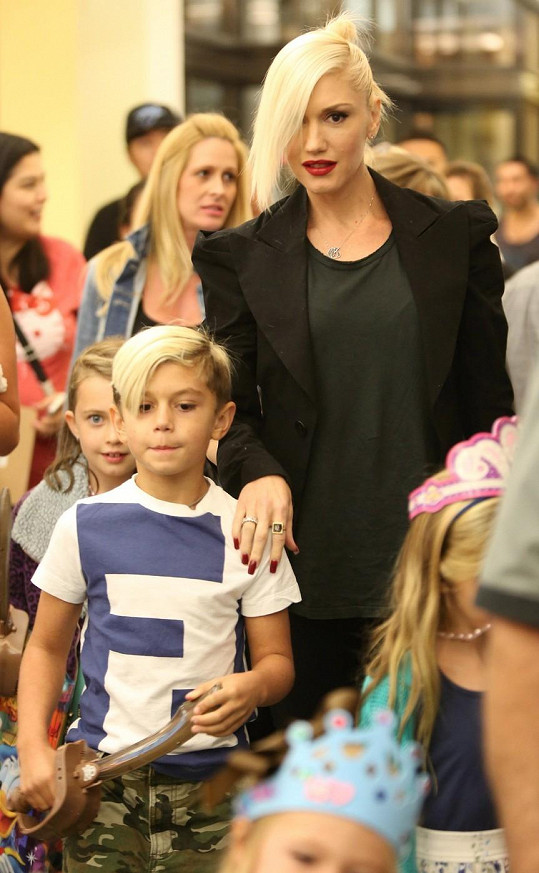 Gwen Stefani se synem Kingstonem