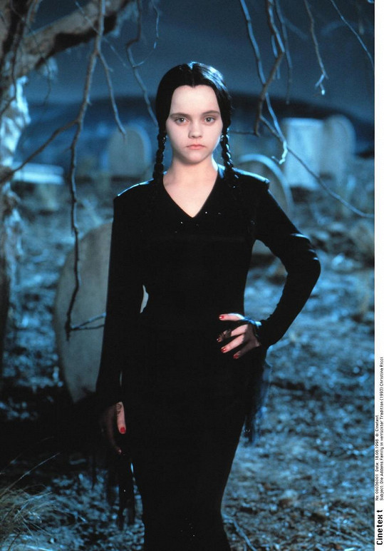 Jednou z nejznámějších rolí Christiny Ricci je Wednesday z Addamsovy rodiny.