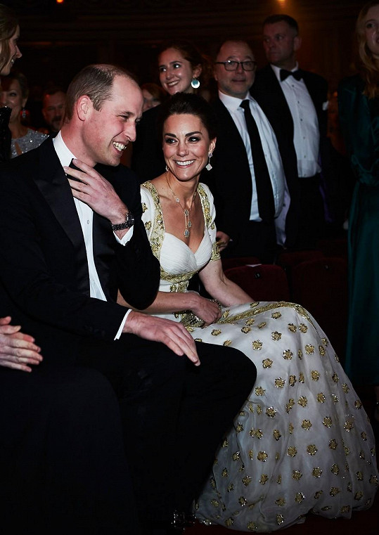 Princ William a Kate se na předávání cen BAFTA dívali z první řady