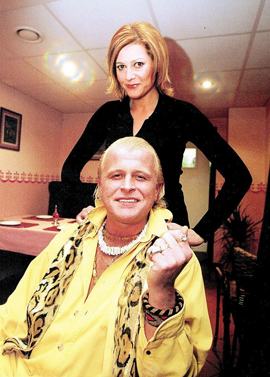 Ilona Csáková a Daniel Nekonečný na snímku z roku 2002