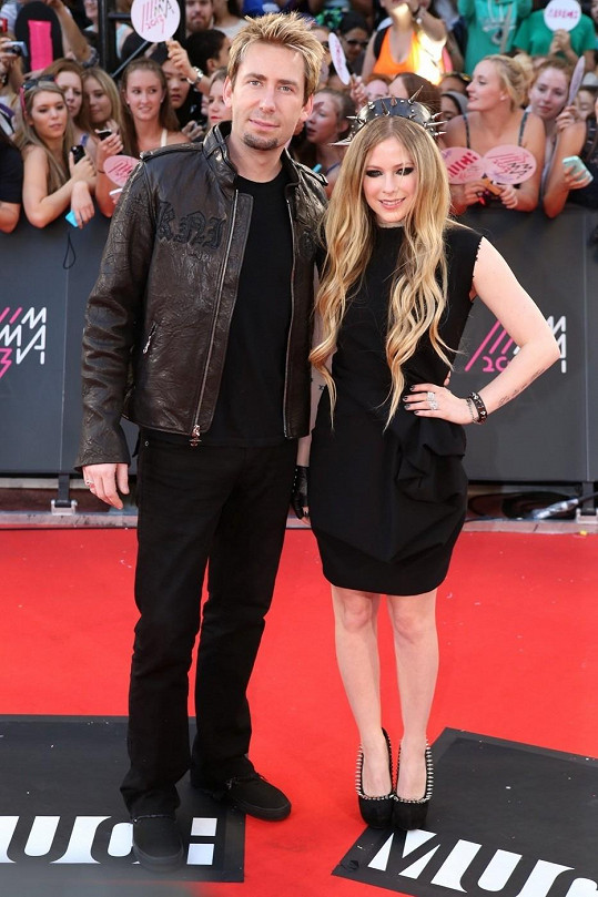 Avril Lavigne a její manžel Chad Kroeger.