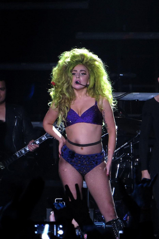 Lady Gaga na koncertě v New Yorku