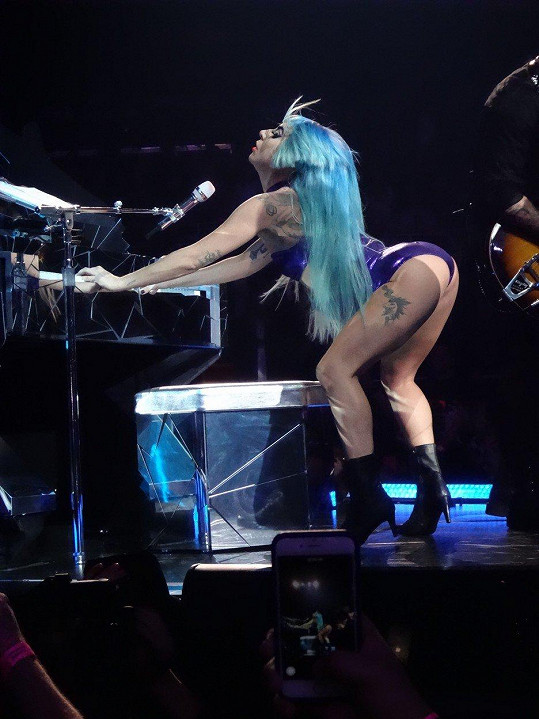 Lady Gaga na koncertě v Las Vegas