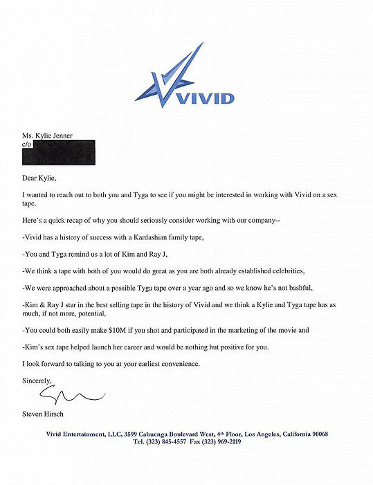Společnsot Vivid je ochotna za nahrávku zaplatit 10 miliónů dolarů.