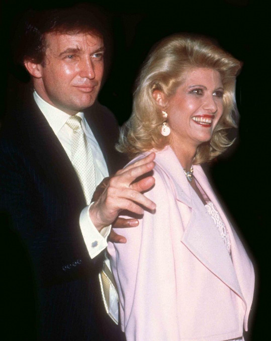 Ivana Trumpová a Donald Trump. Manželi byli mezi lety 1977-1992.