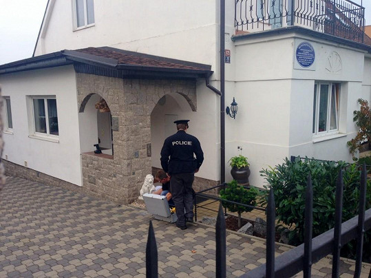 V domě Josefa Rychtáře zasahovali policisté.