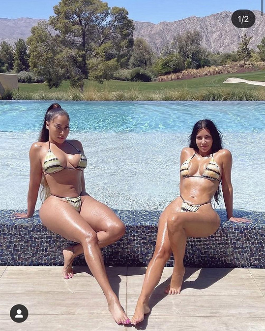 Kim Kardashian zapózovala s kamarádkou La La Anthony.