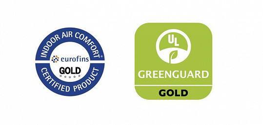 Koncept zdravé domácnosti – certifikát Indoor Air Comfort Gold a certifikát Greenguard Gold