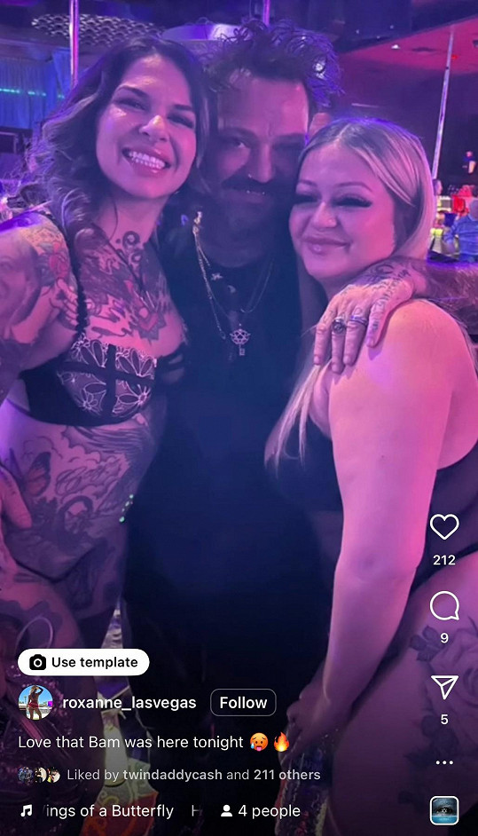 Pár dní po rozchodu s manželkou už byl ve strip baru Hustler Club v Las Vegas.