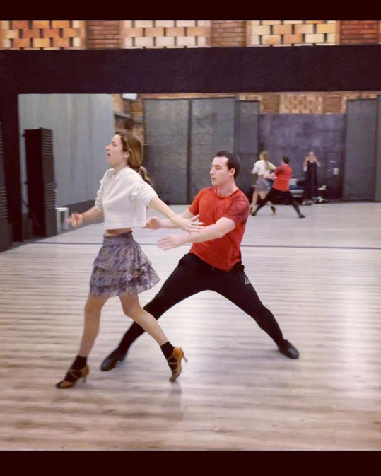 Marika Šoposká a Michal Bureš trénují na StarDance. Marika si na nového tanečníka musela zvyknout.