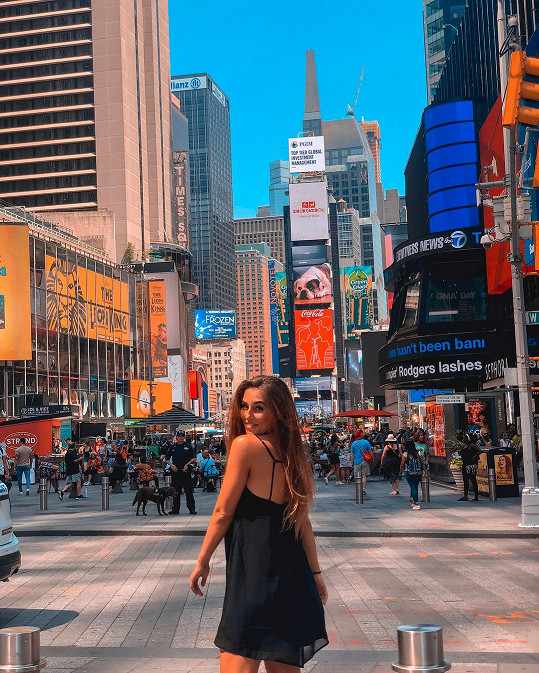 V New Yorku navštívila i Times Square.