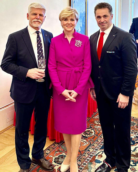 Martin Dejdar se vyfotil s prezidentským párem.