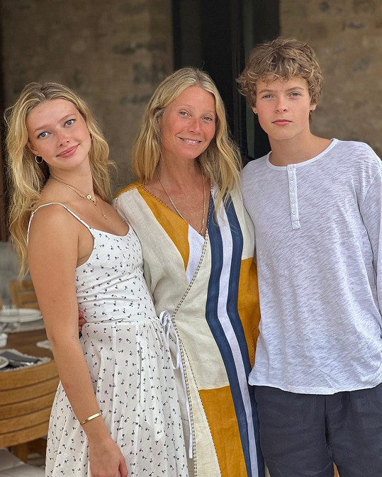 Gwyneth Paltrow s dětmi Apple a Mosesem