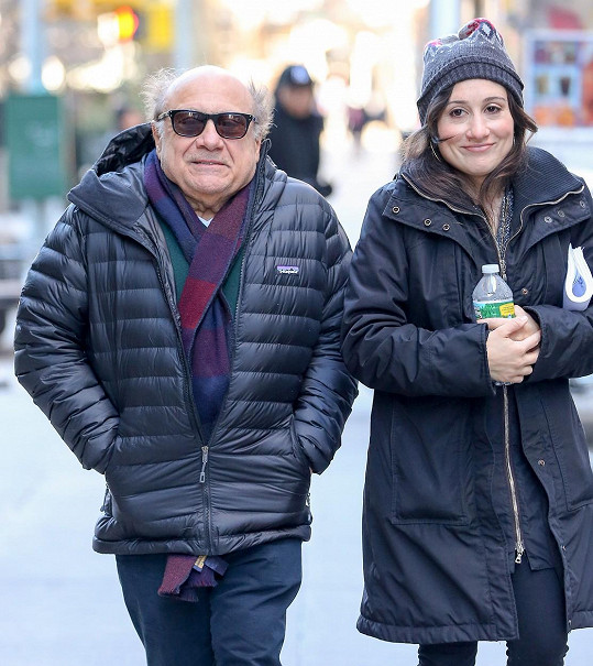 Danny DeVito s dcerou Lucy v New Yorku