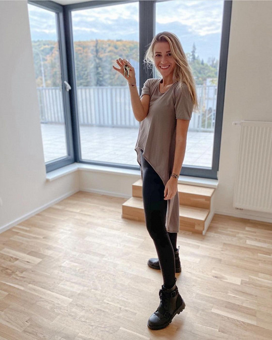 Veronika Kopřivová ve svém novém bytě