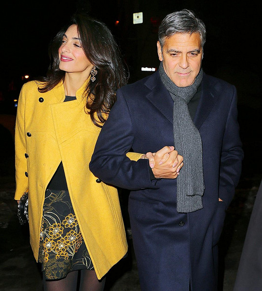 George Clooney s manželkou Amal v New Yorku