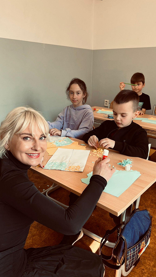 Bára je vděčná za každý dar, který jí pomáhá provozovat školu pro ukrajinské děti.