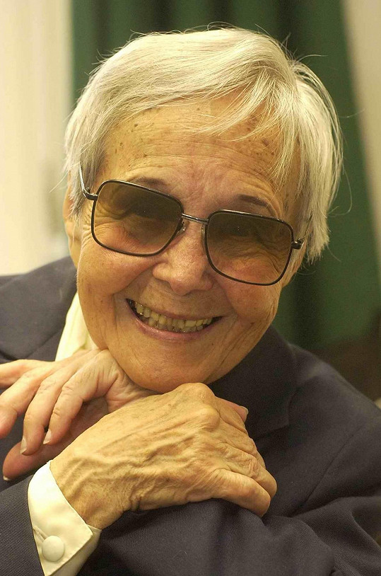 Eva Gerová v roce 2005. Herečka zemřela v roce 2013 a dožila se 93 let.