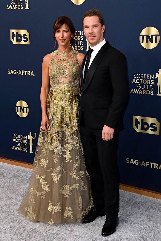 Benedict Cumberbatch s manželkou Sophie Hunter 
