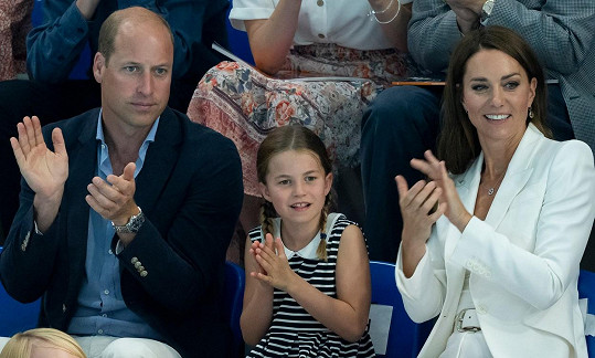 Princezna Charlotte s rodiči Williamem a Kate na Hrách Commonwealthu