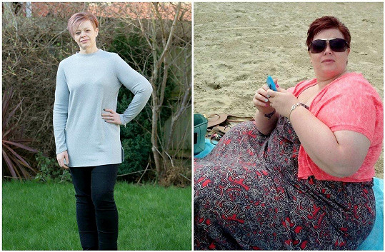 Laura Raines (42) z Velké Británie zhubla za rok 76 kilogramů