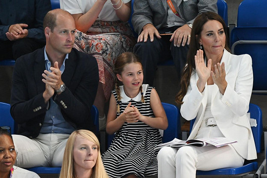 Princezna s rodiči Williamem a Kate