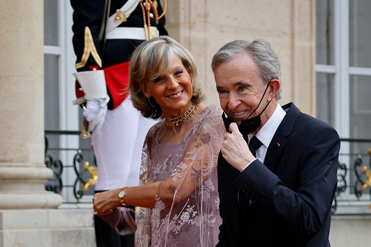 Bernard Arnault s manželkou Hélène Mercier