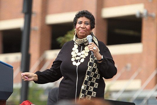 Aretha Franklin v Detroitu v roce 2011