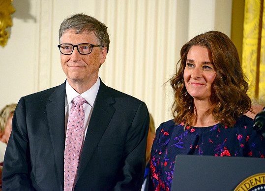 Bill Gates s exmanželkou Melindou Gates