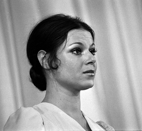 Eva Hudečková v roce 1976 na karlovarském filmovém festivalu