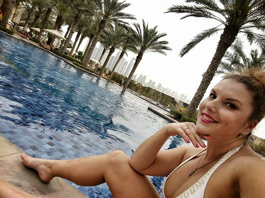 Marcela Škábová si užívala relax v Dubaji.
