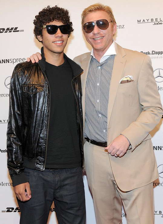 Boris Becker se synem Noahem v roce 2011