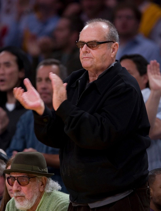 Jack Nicholson nechtěl zmeškat zápasy milovaných LA Lakers. 