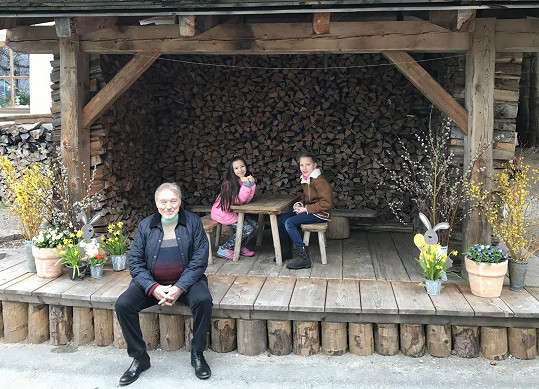 Ivana sdílela snímek z rodinných Velikonoc v roce 2017.