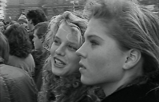 Eva Herzigová a Pavlína Němcová v roce 1989.