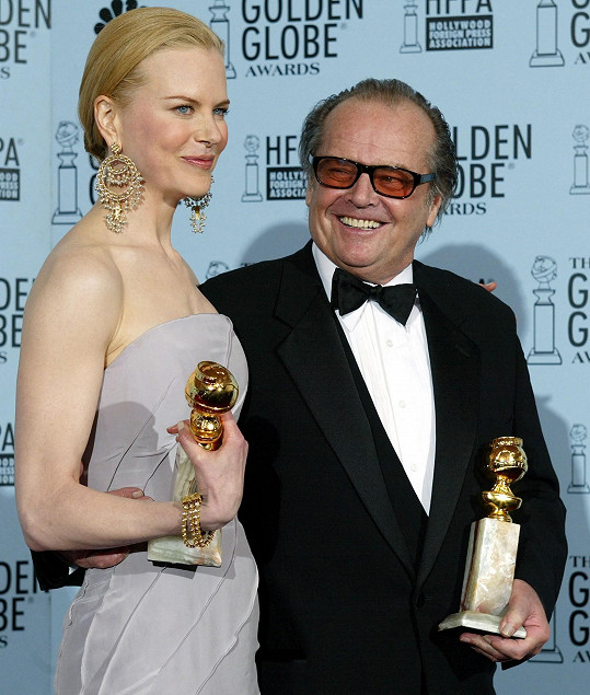 Jack Nicholson před přenosem v roce 2003 slupnul Valium. Obdivoval i nosík Nicole Kidman. 