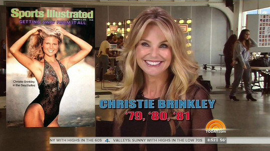 Christie Brinkley se může pochlubit hned třemi obálkami plavkového vydání Sports Illustrated.