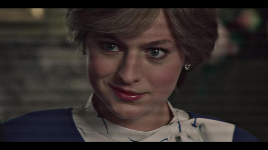 Emma jako princezna Diana v seriálu Koruna
