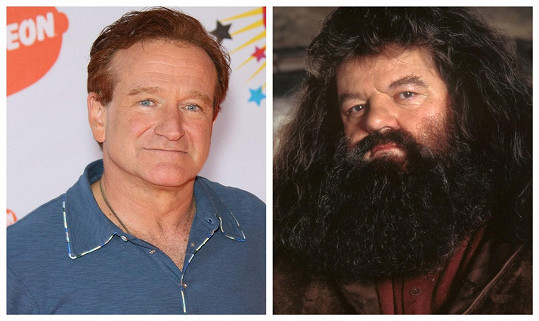 Robin Williams velmi stál o roli Hagrida. Neuspěl, protože nebyl Brit. 
