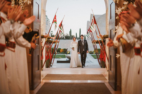 Svatba proběhla v prostorách Královského hašimovského soudu v Ammánu.