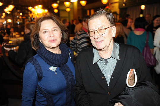 Emília Vášáryová se svým druhým manželem Milanem Čorbou, který zemřel v roce 2013.