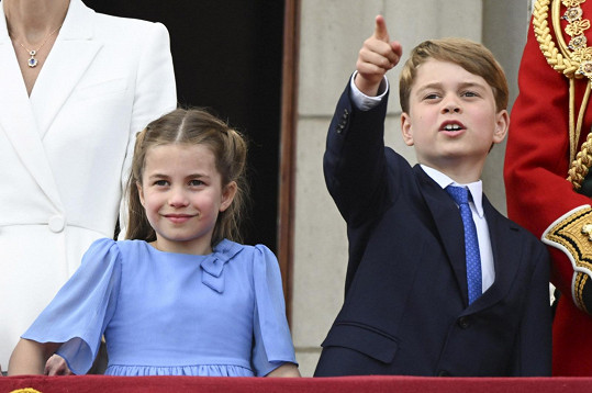 Princezna Charlotte s bratrem Georgem