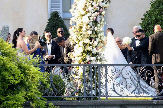 Jordan se v Itálii účastnil svatby svých přátel.