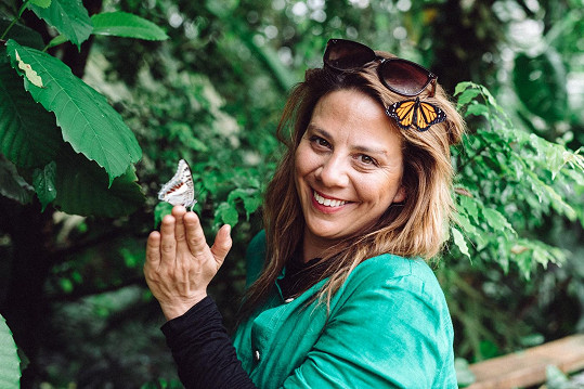 Na výstavě motýlů ve skleníku Fata Morgana