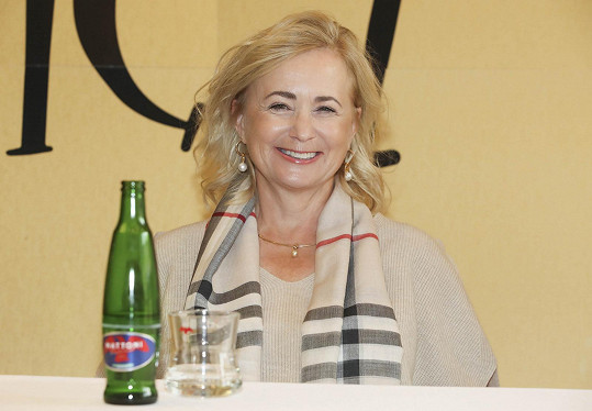 Jana Nagyová na tiskové konferenci k pohádce