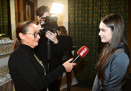 Judit během rozhovoru se Super.cz