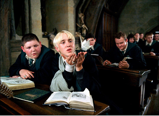 Tom Felton jako Draco Malfoy v Harrym Potterovi