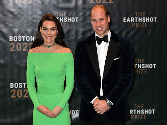 Princ William na galavečeru v Bostonu uděloval cenu Earthshot Prize, která je určena lidem, kteří bojují s dopady závažných klimatických změn. 